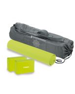 Set Yoga  composto da borsa tracolla nylon con 2 tasche e disegno Mandala, materassino yoga antiscivolo, 2 mattoni Yoga AHF-101