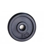 Disco Pesi ghisa 2 Kg 25 mm nero
