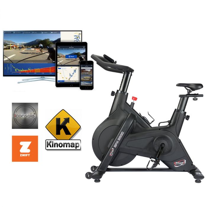 Enerfit Spin Bike Magnetica SPX 9500 App I Konsole Kinomap Zwift Schwungrad  25 kg