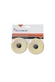 Coppia di ruote avorio 70x50 mm Pu con cuscinetti Abec7 per Longboard Cruiser Land Nextreme Cod. GRG-126