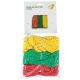 Lot de 3 cordes à sauter rouge-jaune-vert Get FIT