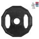 High Power Gummi Gusseisen Scheibe mit 50mm 1,25kg Griff