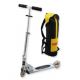 SCOOTER - Zweiradroller. Aluminiumrahmen, ABEC 5-Lager, PU-Räder, mit ROVERA-Transportrucksack