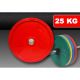 Disco Pesi Gommato Bumper 25Kg olimpionico 
