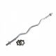 Bilanciere CURL cromato 120 cm. chiusura a vite BCV-120 Toorx