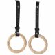 Coppia anelli da ginnastica in legno di faggio con cinghie nylon regolabili CAGL