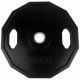 Tunturi 14TUSCL298, disque de gymnastique caoutchouté - trou en fonte de 25 kg 50 mm